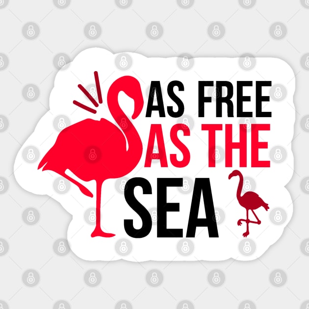 As Free As The Sea Sticker by CosmicCat